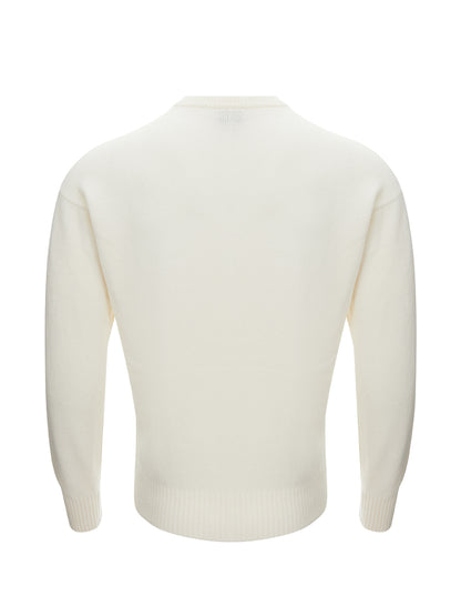 Gran Sasso Elegant White Geelong Wool Sweater