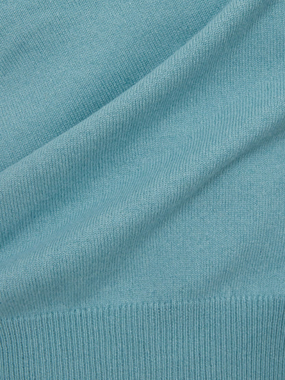 Gran Sasso Elegant Light Blue Cashmere V-Neck Sweater