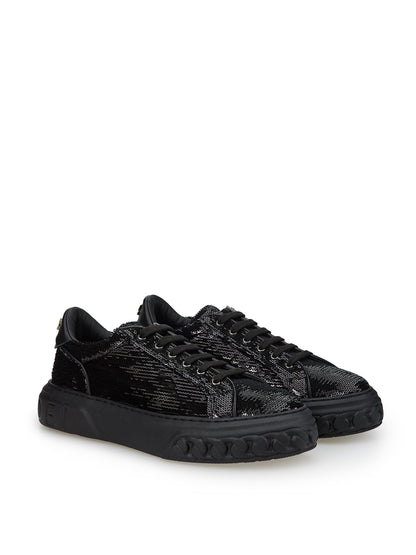 Casadei Glam Sequin Off-Road Sneaker Elegance