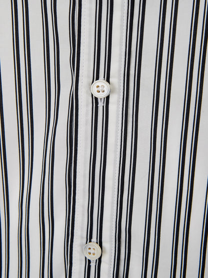 Dolce & Gabbana Elegant Monochrome Striped Button-up Shirt