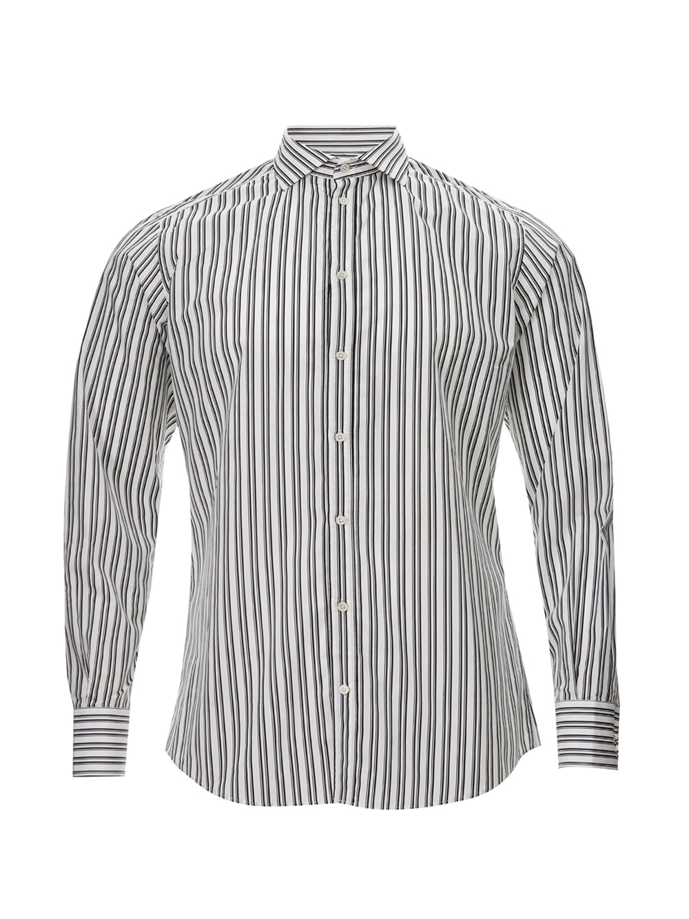 Dolce & Gabbana Elegant Monochrome Striped Button-up Shirt