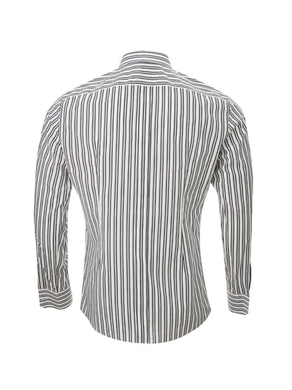 Dolce & Gabbana Elegant Monochrome Striped Button-up Shirt