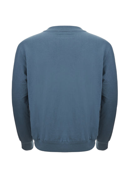 Dolce & Gabbana Elegant Petrol Blue Cotton Sweatshirt