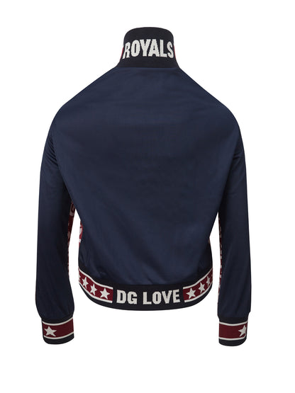 Dolce & Gabbana Elegant Red Logo Zip Sweatshirt
