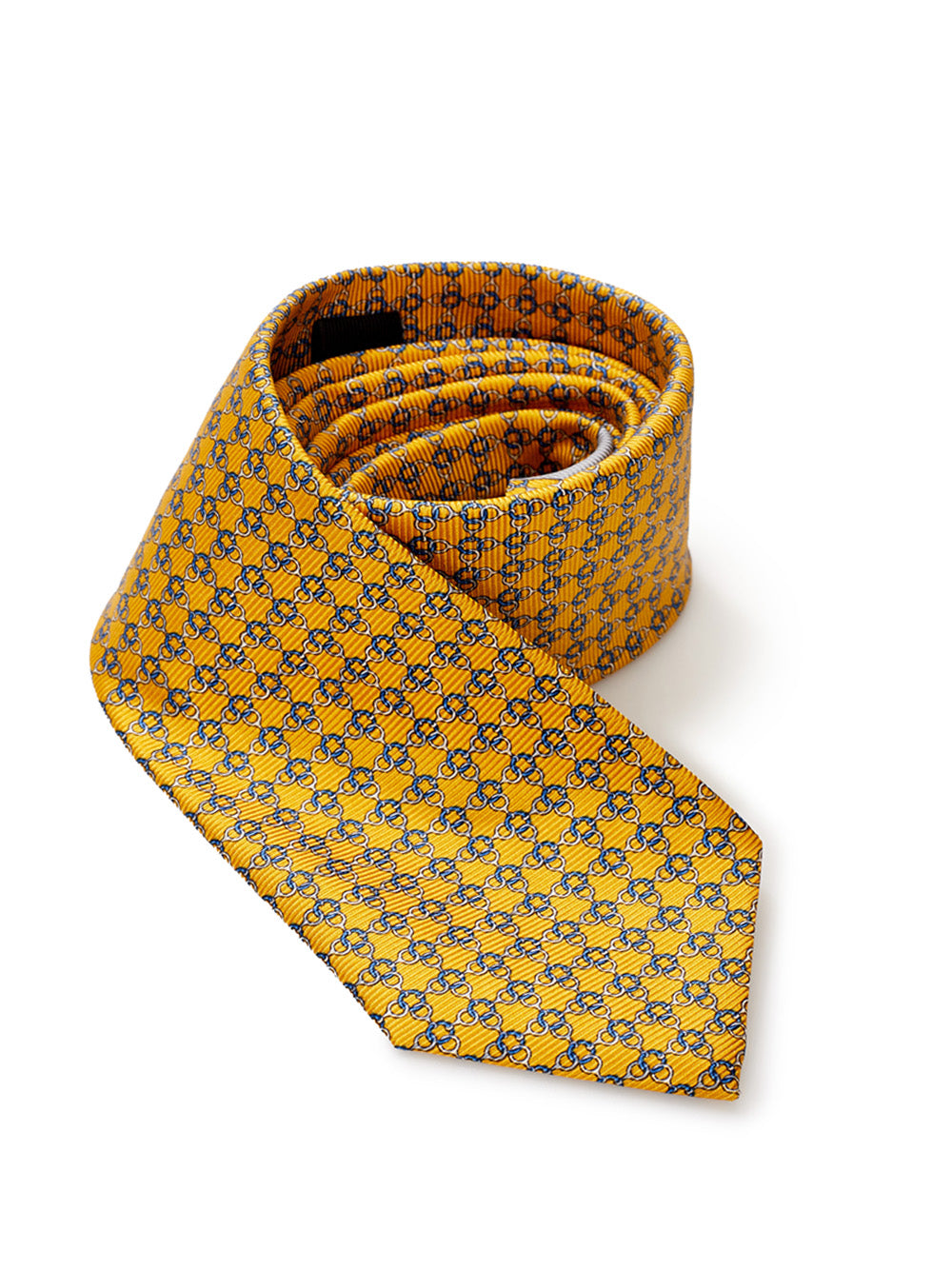 Ermenegildo Zegna Elegant Yellow Silk Designer Tie