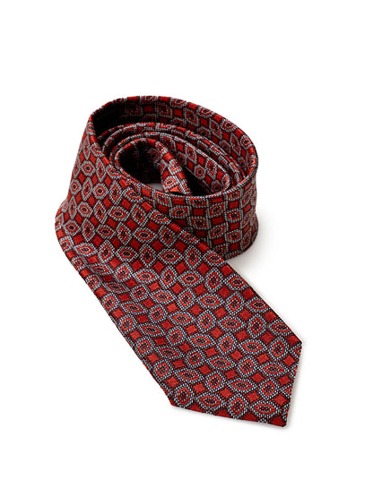 Ermenegildo Zegna Silk Micro Print Italian Luxury Tie