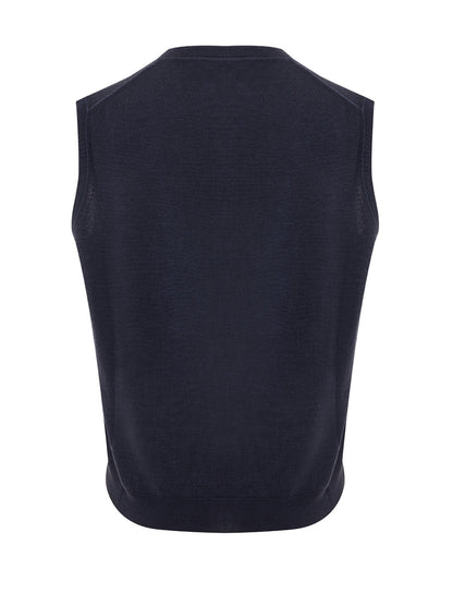 FERRANTE Elegant Wool Gilet Sleeveless Classic Vest