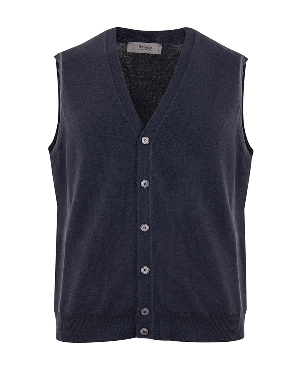 FERRANTE Elegant Wool Gilet Sleeveless Classic Vest