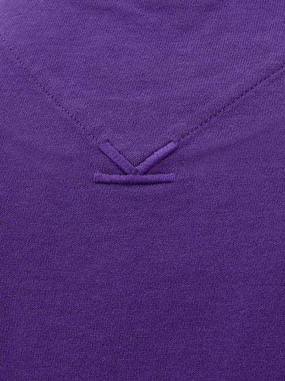 Kenzo Chic Purple Cotton Tee with Signature Print