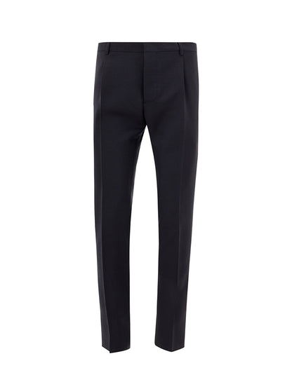 Valentino Elegant Tailored Blue Wool Trousers