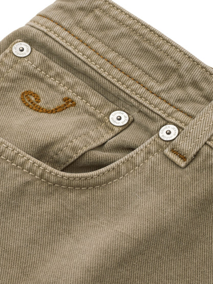 Jacob Cohen Exclusive Beige Cotton Jeans For Men