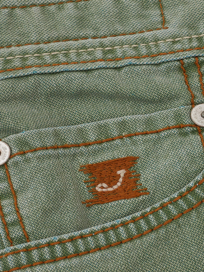 Jacob Cohen Elegant Washed Green Regular Fit Jeans