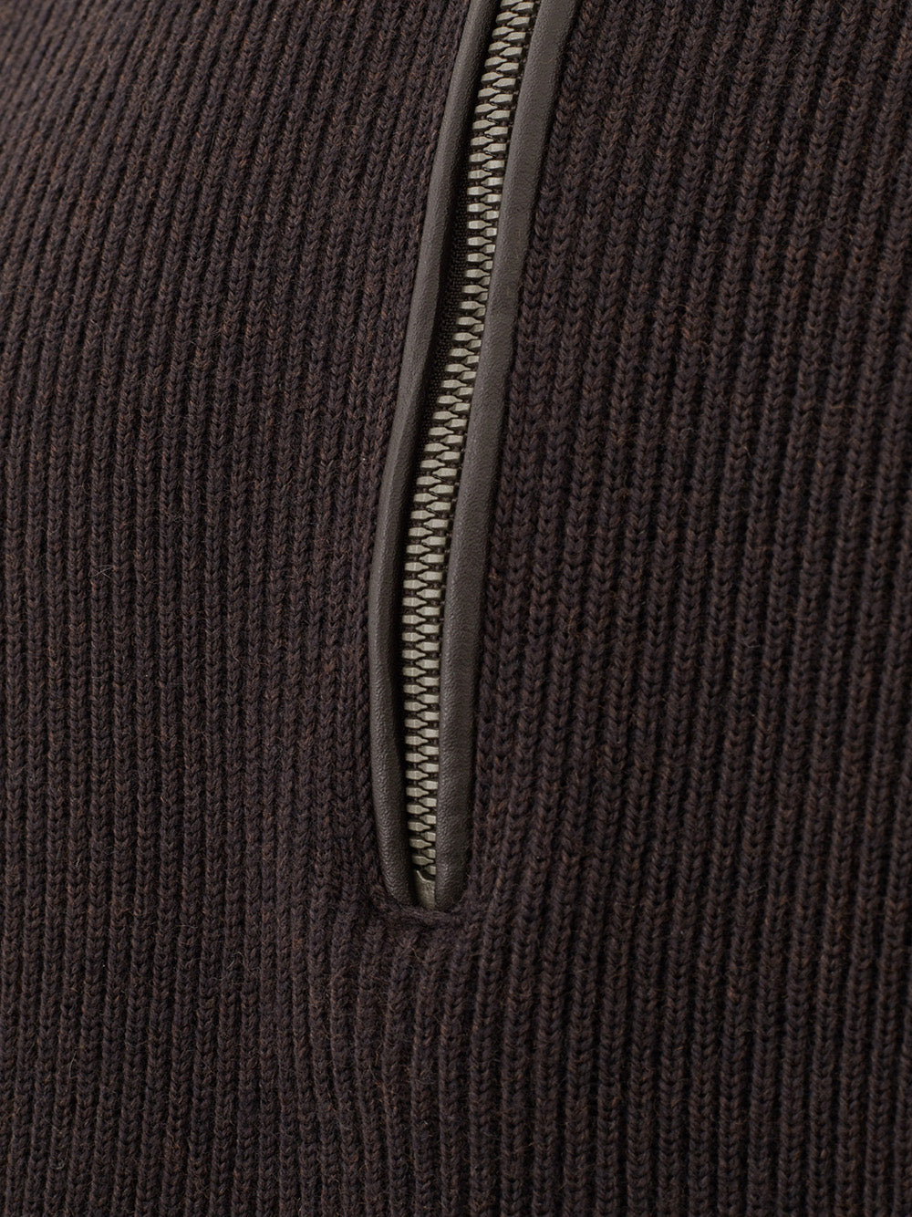 KANGRA Italian Wool Turtleneck Jumper in Rich Brown