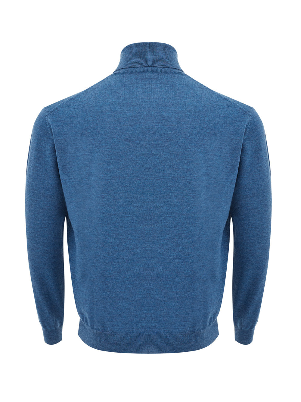 FERRANTE Elegant Light Blue Turtleneck Wool Jumper