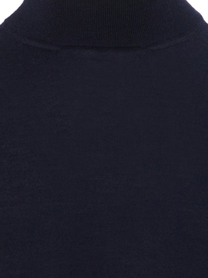 Colombo Elegant Navy Cashmere Silk Blend Sweater