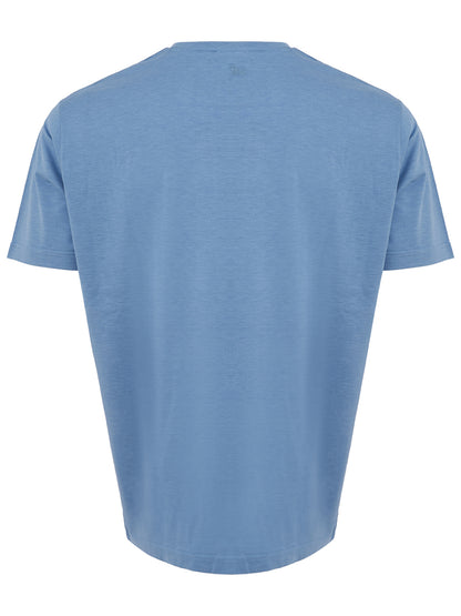 Colombo Elegant Light Blue Silk Blend T-Shirt