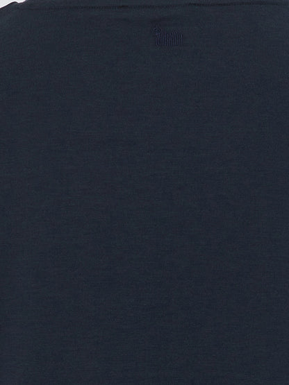 Colombo Elegant Blue Silk-Cotton Blend T-Shirt