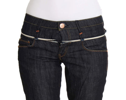 Acht Elegant Straight Leg Dark Blue Jeans