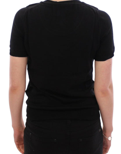 Dolce & Gabbana Black crewneck cotton t-shirt