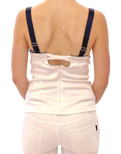 Dolce & Gabbana White sailor motive tank top