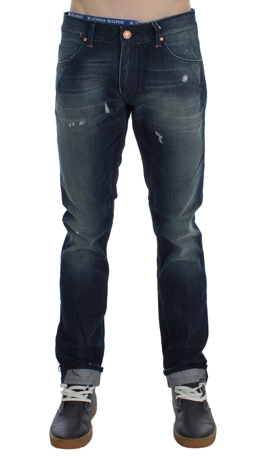 Acht Sleek Slim Fit Italian Denim Jeans