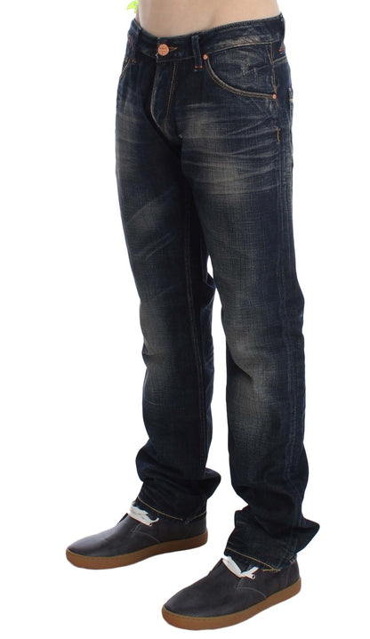 Acht Elegant Straight Fit Low Waist Men's Jeans