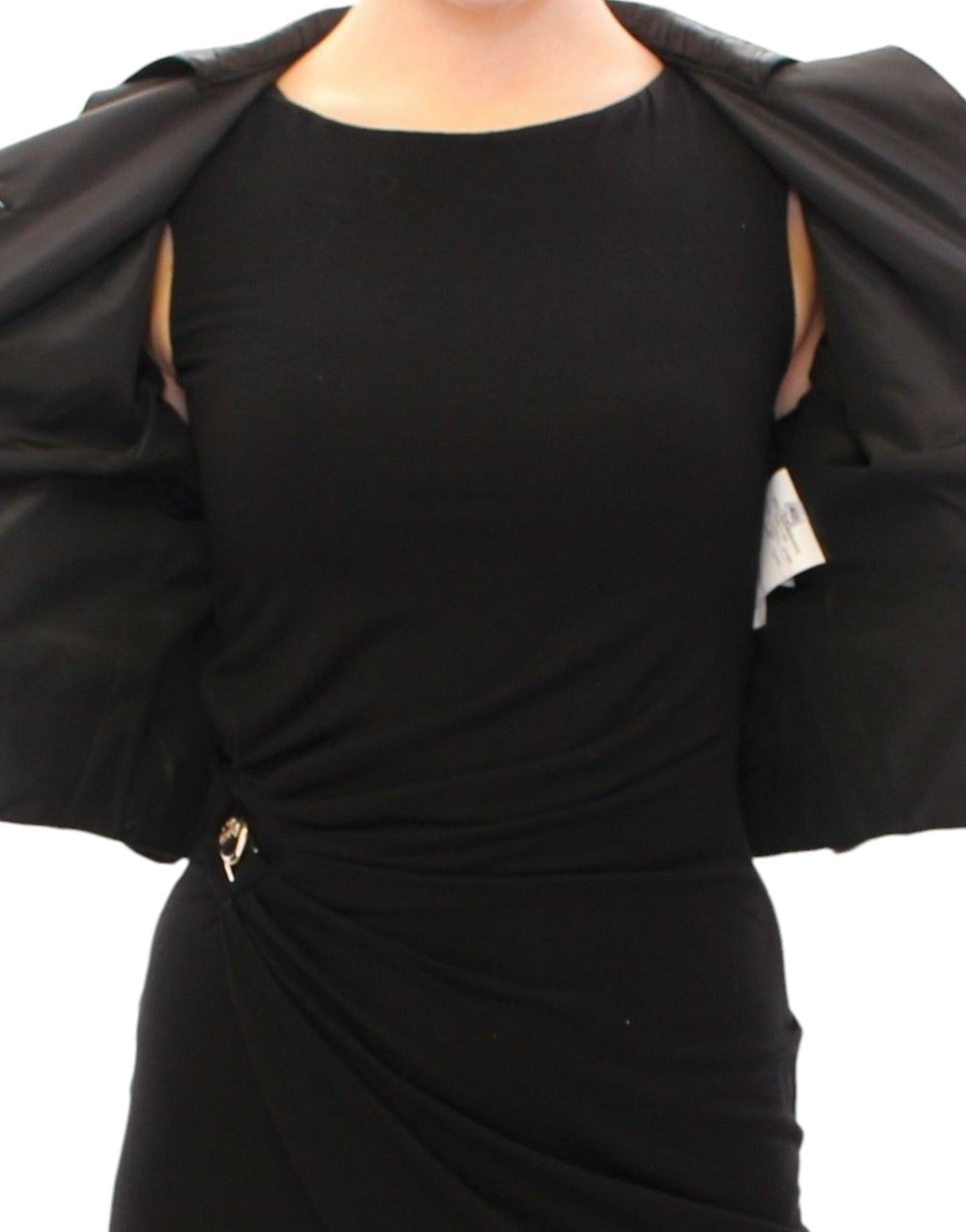 Dolce & Gabbana Black Short Bolero Shrug Jacket Coat