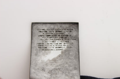 Costume National Sleek Slim Fit Designer Jeans in Classic Black