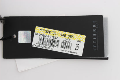 Costume National Sleek Super Slim Gray Jeans