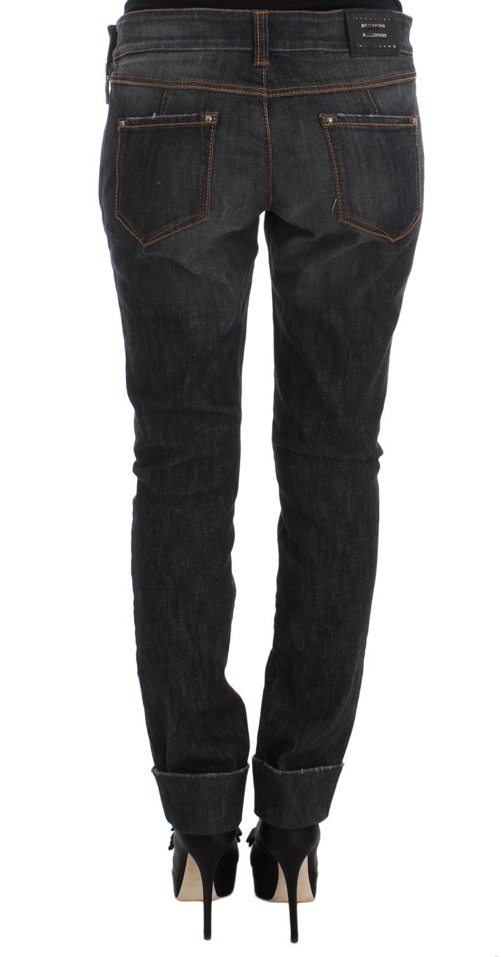 Ermanno Scervino Chic Slim Fit Gray Wash Jeans