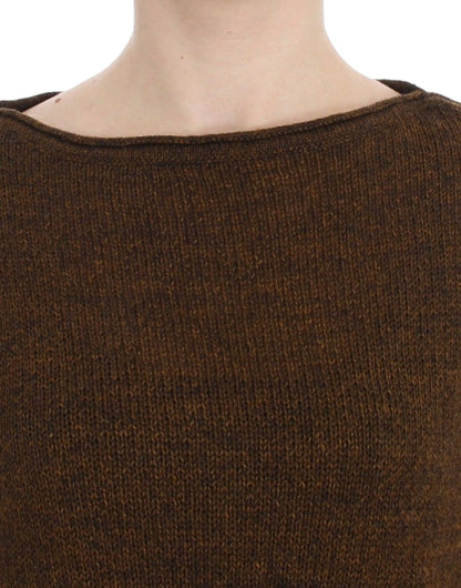 Dolce & Gabbana Green Knitted Pullover Sweater Top