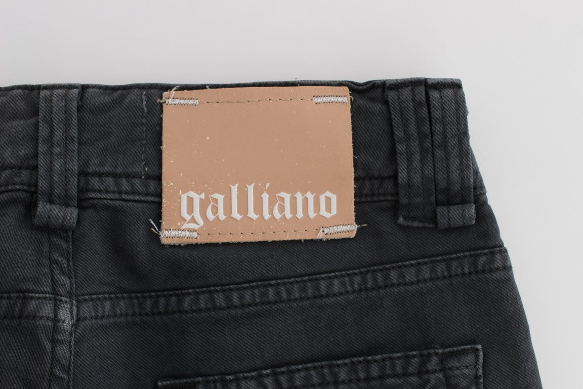 John Galliano Elegant Slim Fit Bootcut Denim Jeans