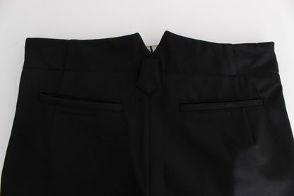 Ermanno Scervino Elegant Cropped Capri Pants in Black