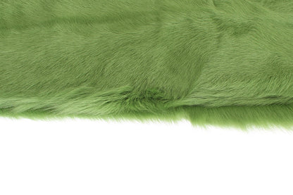 Dolce & Gabbana Elegant Green Fur Shoulder Wrap Scarf