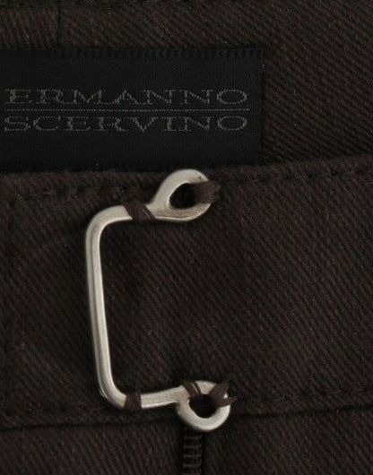 Ermanno Scervino Brown Chinos Casual Dress Pants Khakis