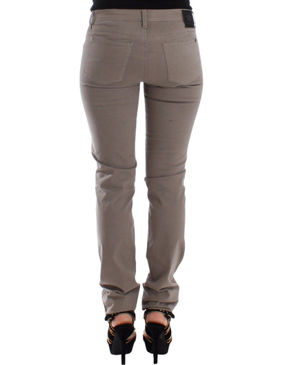 Ermanno Scervino Taupe Beige Slim Jeans Denim Pants Skinny