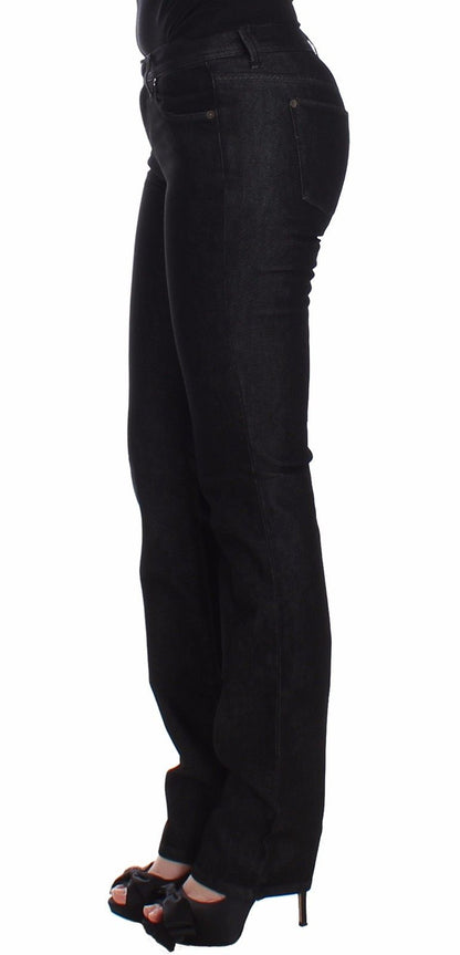 Ermanno Scervino Chic Black Slim Skinny Jeans