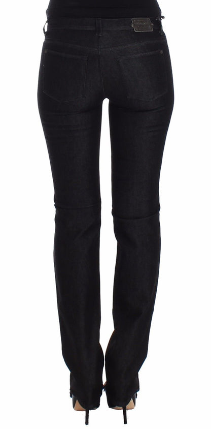 Ermanno Scervino Chic Black Slim Skinny Jeans