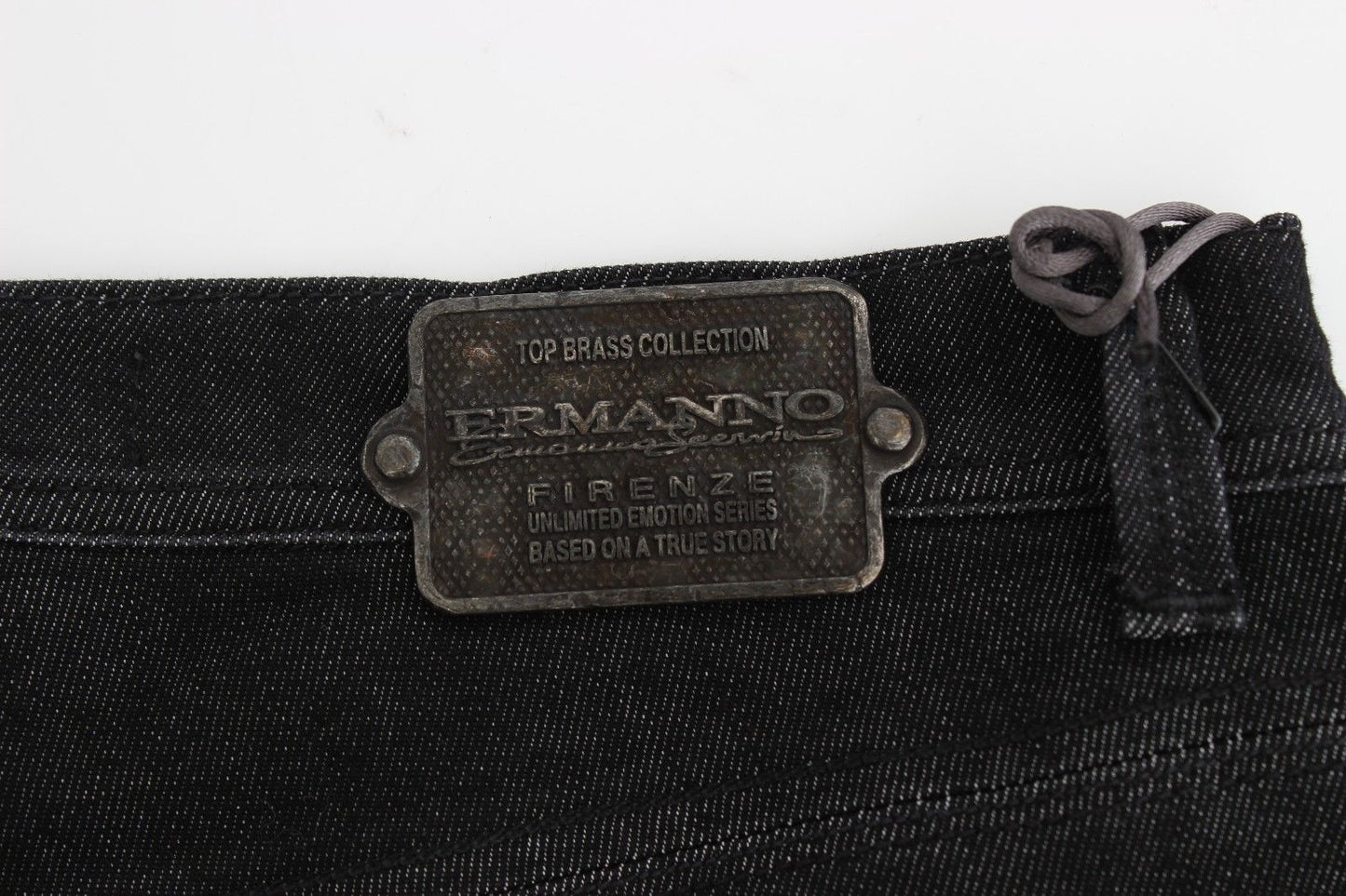 Ermanno Scervino Chic Black Slim Skinny Jeans