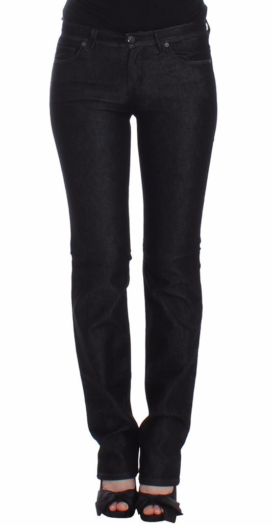 Ermanno Scervino Chic Black Slim Skinny Jeans