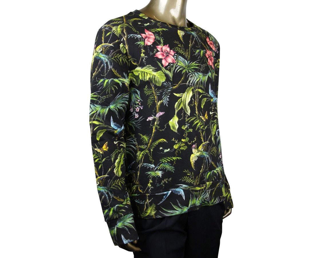 Gucci Gucci Men's Tropical Jungle Multicolor Cotton Small Sweatshirt