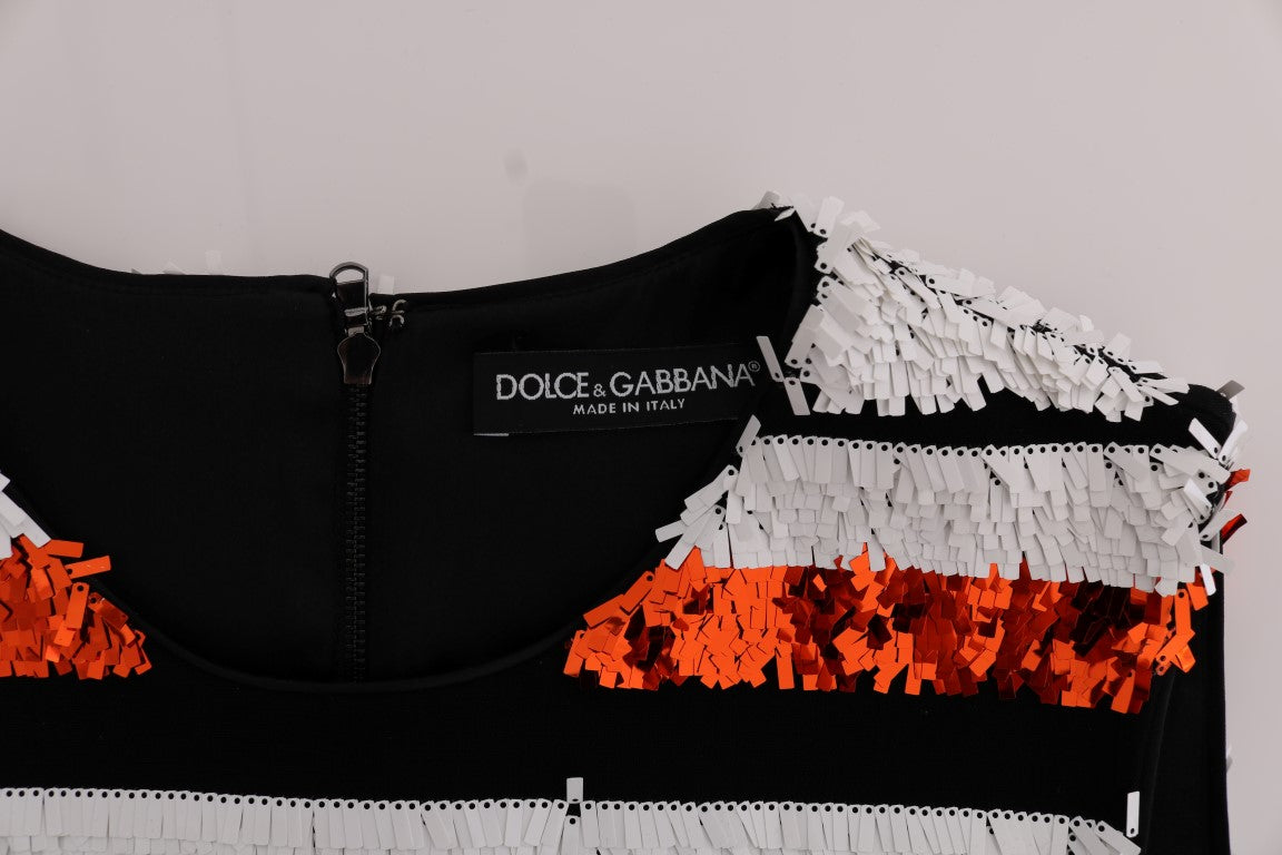 Dolce & Gabbana Sleeveless Striped Sheath Dress