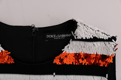 Dolce & Gabbana Sleeveless Striped Sheath Dress