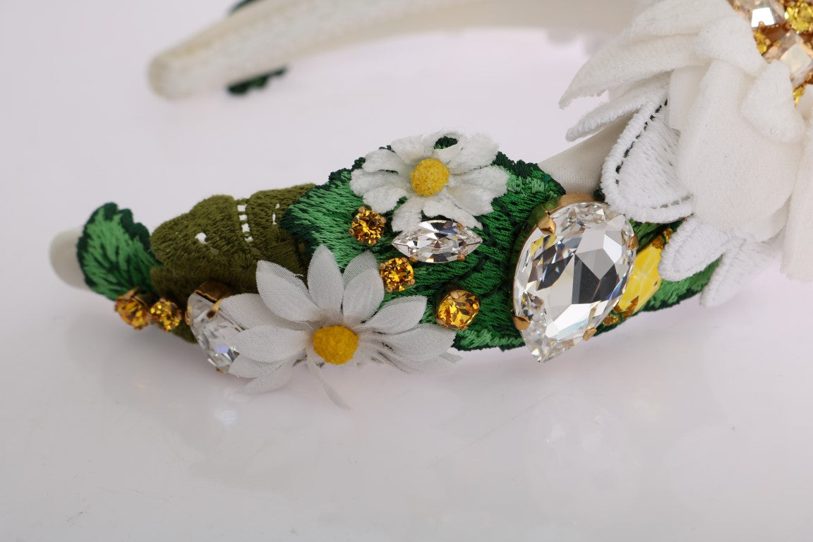 Dolce & Gabbana Sunflower Crystal Embellished Headband