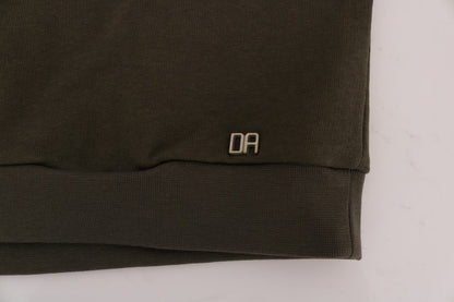 Daniele Alessandrini Green Crewneck Cotton Sweater