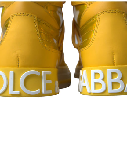 Dolce & Gabbana Chic High-Top Color-Block Sneakers