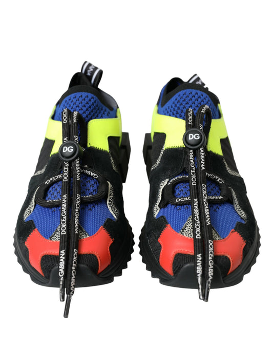 Dolce & Gabbana Multicolor Sorrento Lace Up Men Sneakers Shoes