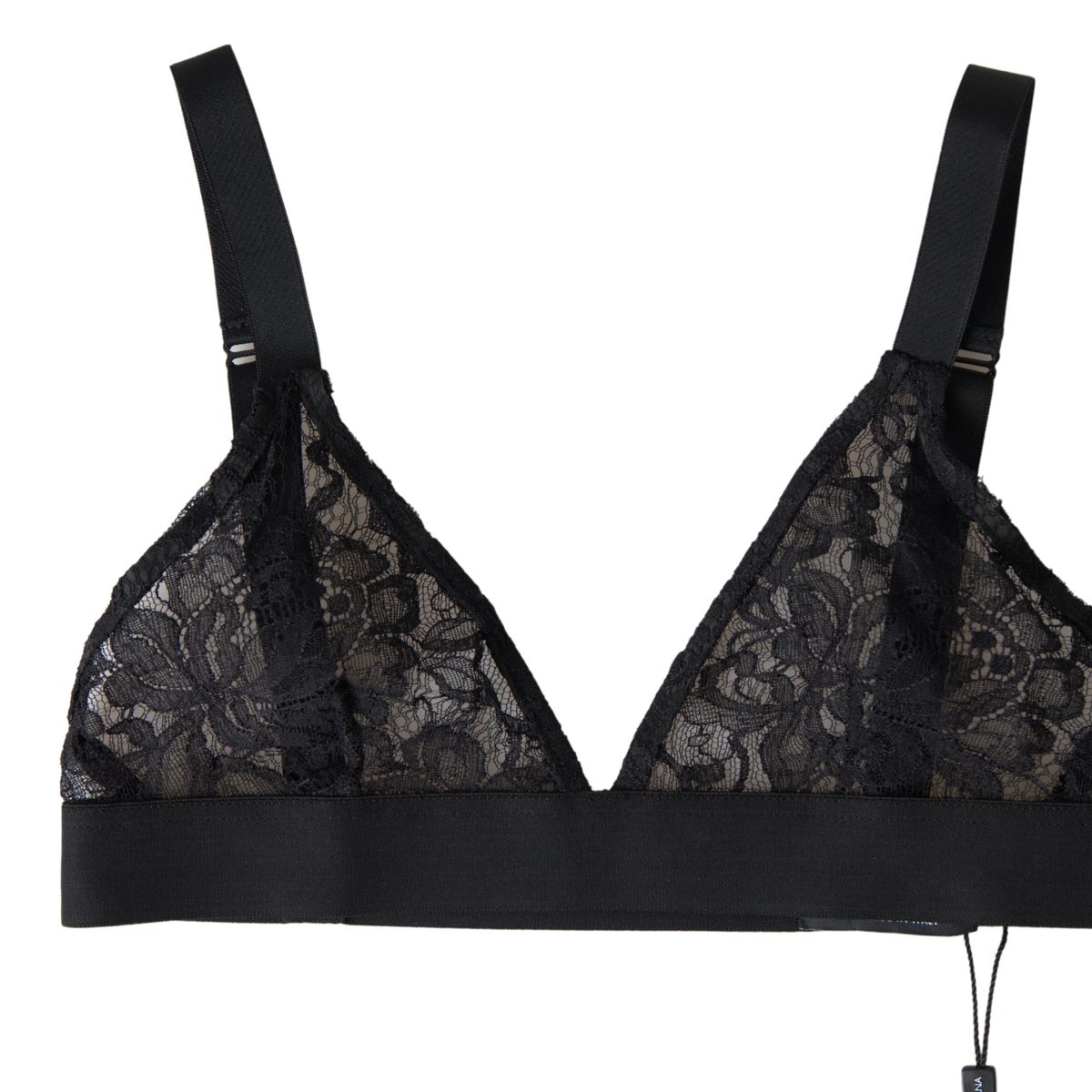 Dolce & Gabbana Elegant Floral Lace Stretch Balconcino Bra