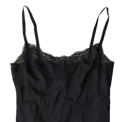 Dolce & Gabbana Elegant Black Silk Blend Camisole