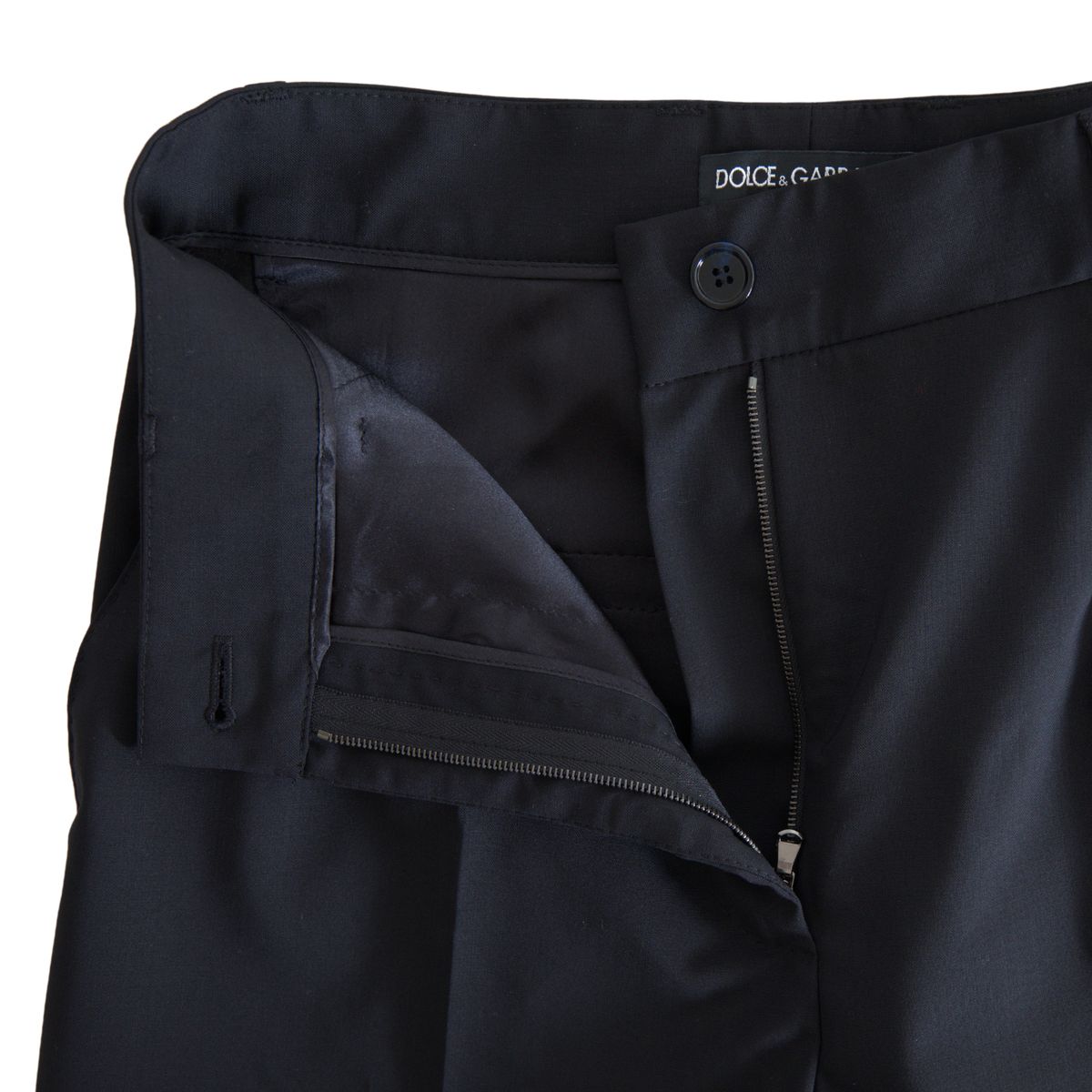 Dolce & Gabbana Elegant High-Waist Tapered Wool Pants